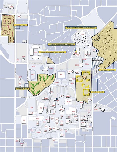byu campus map provo.